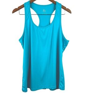 RBX Blue Racer Back Activewear Tank Top Size XL